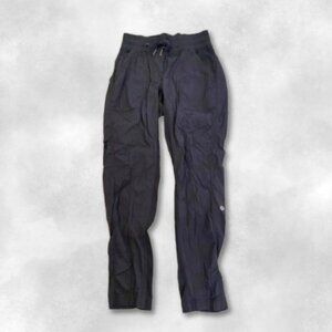 Lululemon Studio Dance Pull On Pants Cropped Length Multiple Pockets Black W 2